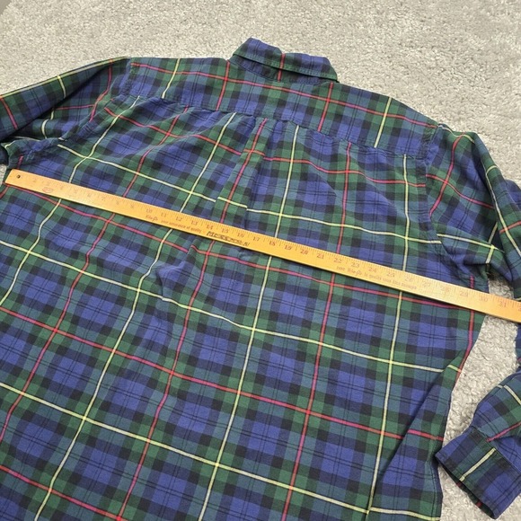 Ralph Lauren Shirt Mens 2XLT Plaid Button Down Long‎ Sleeve Red Pony Office - Picture 7 of 10
